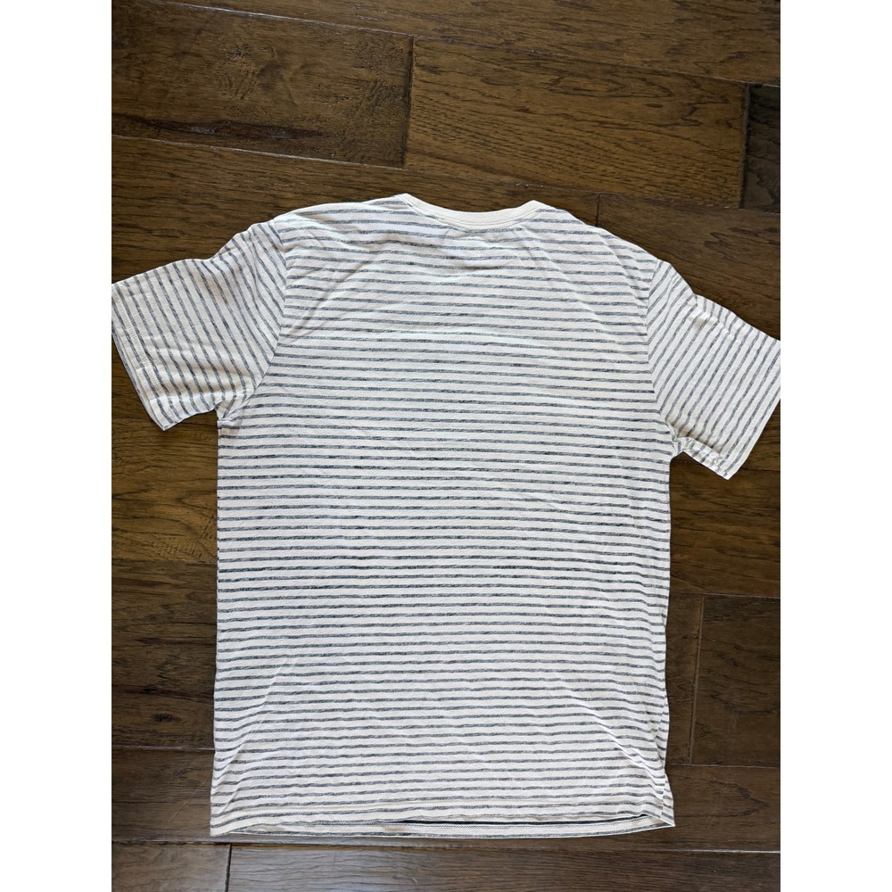 Nike Air Striped Graphic T-Shirt Mens Large Gray Black Athletic Cut Tee - Picture 2 of 4